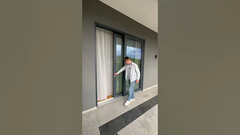 유럽식 파티오 슬라이딩 도어! 대형 강화 유리!